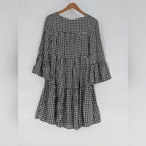 beachlunchlounge Black and‎ White Tiered Midi Dress